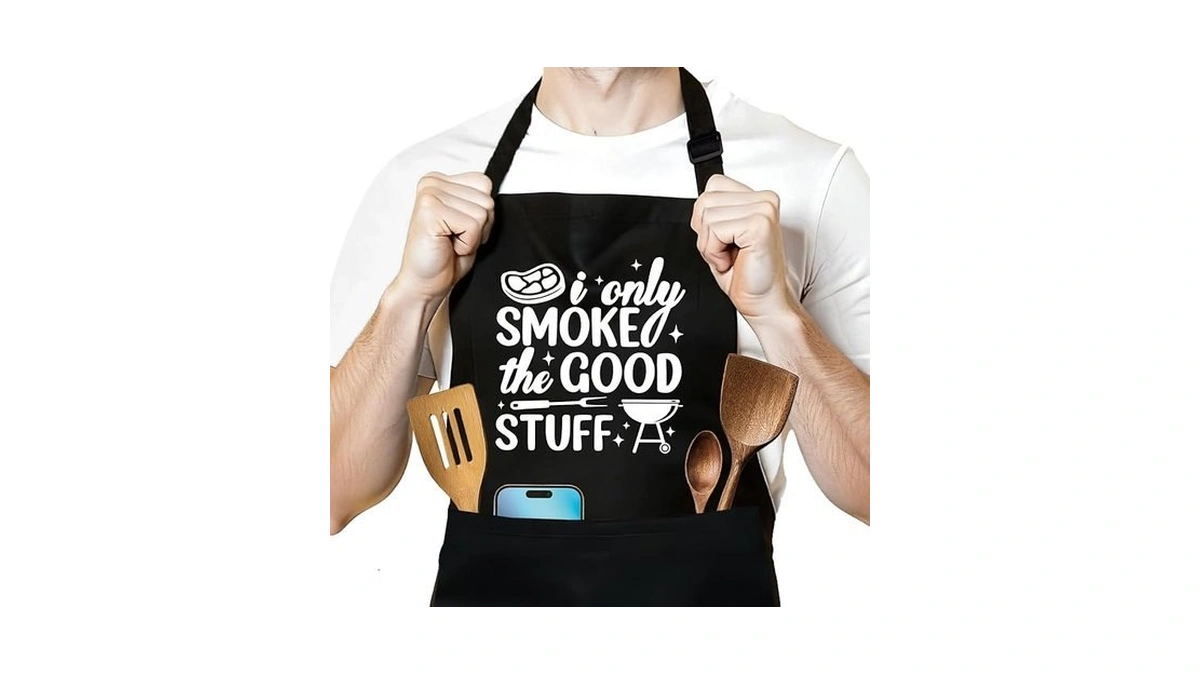 Nahmakne Funny Grilling Aprons Gifts - I Only Smoke The