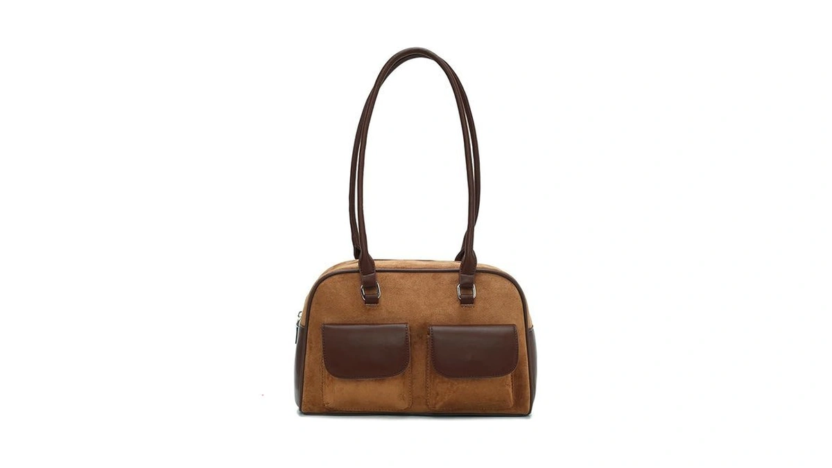 Farcauo Y2k Shoulder Purse For Women Trendy Suede Shoulder Bag