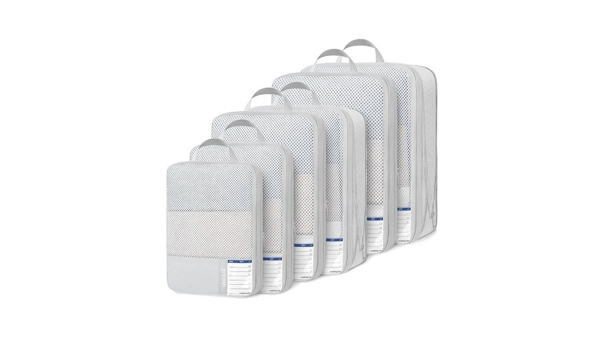 Prezon Compression Packing Cubes For Travel, Lightweight Vacation Travel Essentials,