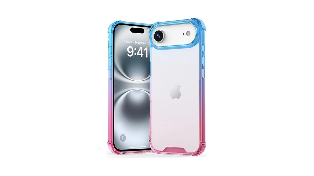 Imektlk Compatible With Iphone Air Case Cute Gradient Clear Scratch-resistant