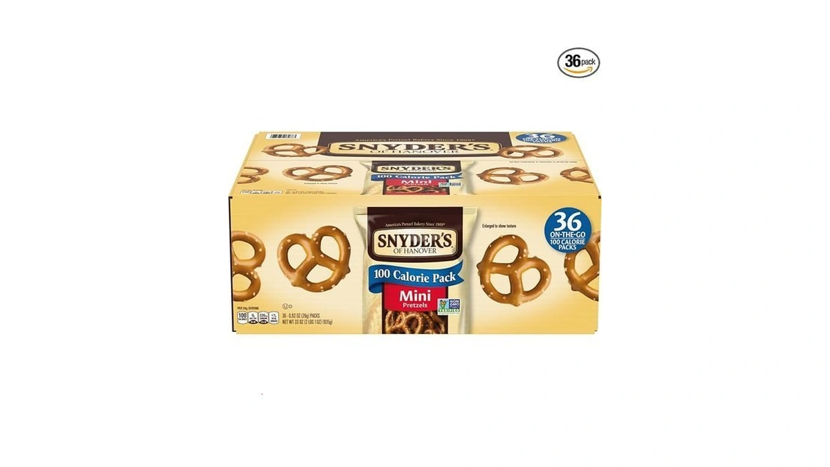 Snyder's Of Hanover Mini Pretzels, 100 Calorie Individual Packs, 36