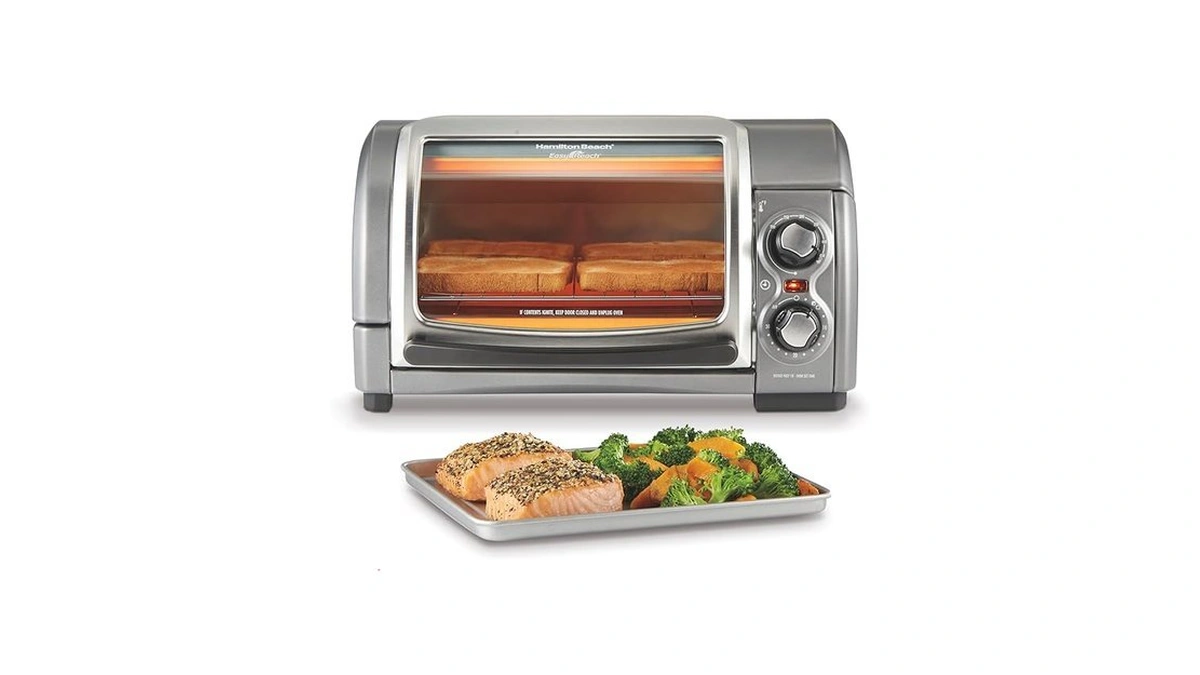 Hamilton Beach Easy Reach 4-slice Countertop Toaster Oven With Roll-top