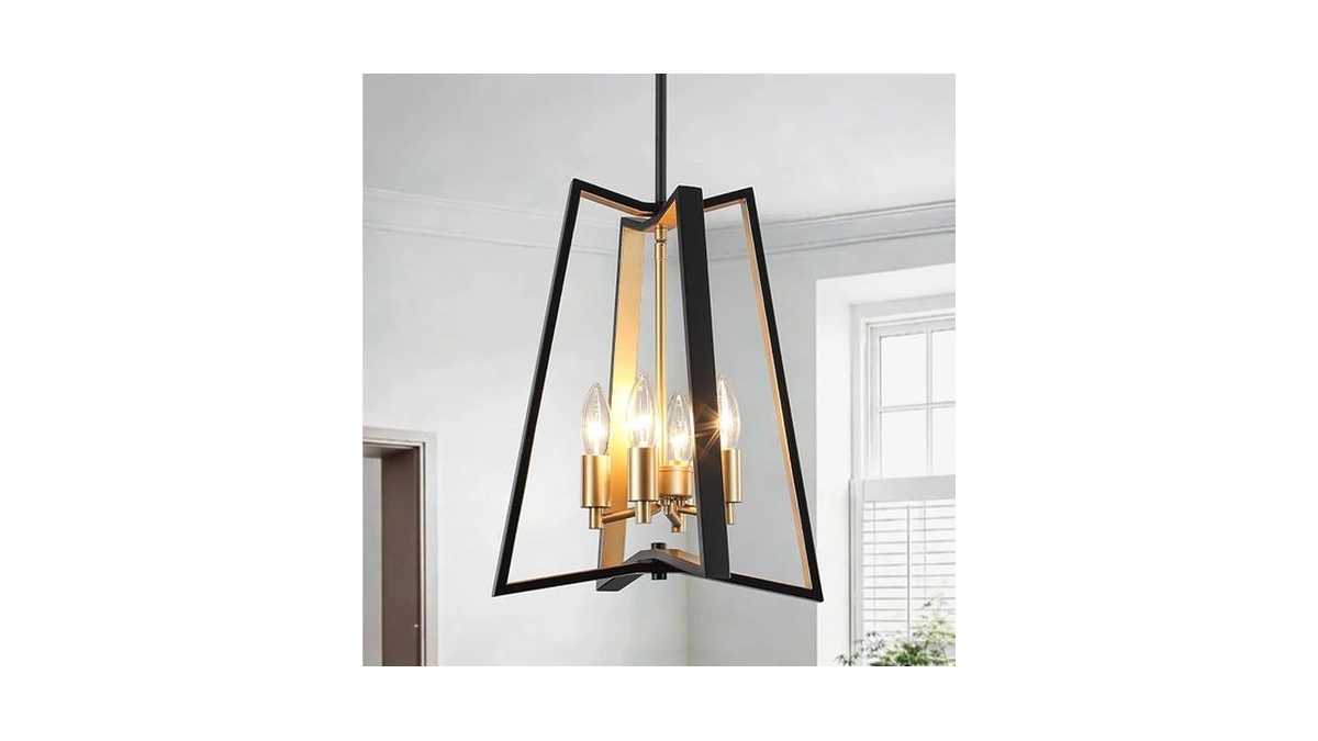 Amazon : Wbfdsw Black Gold Chandelier For Dining