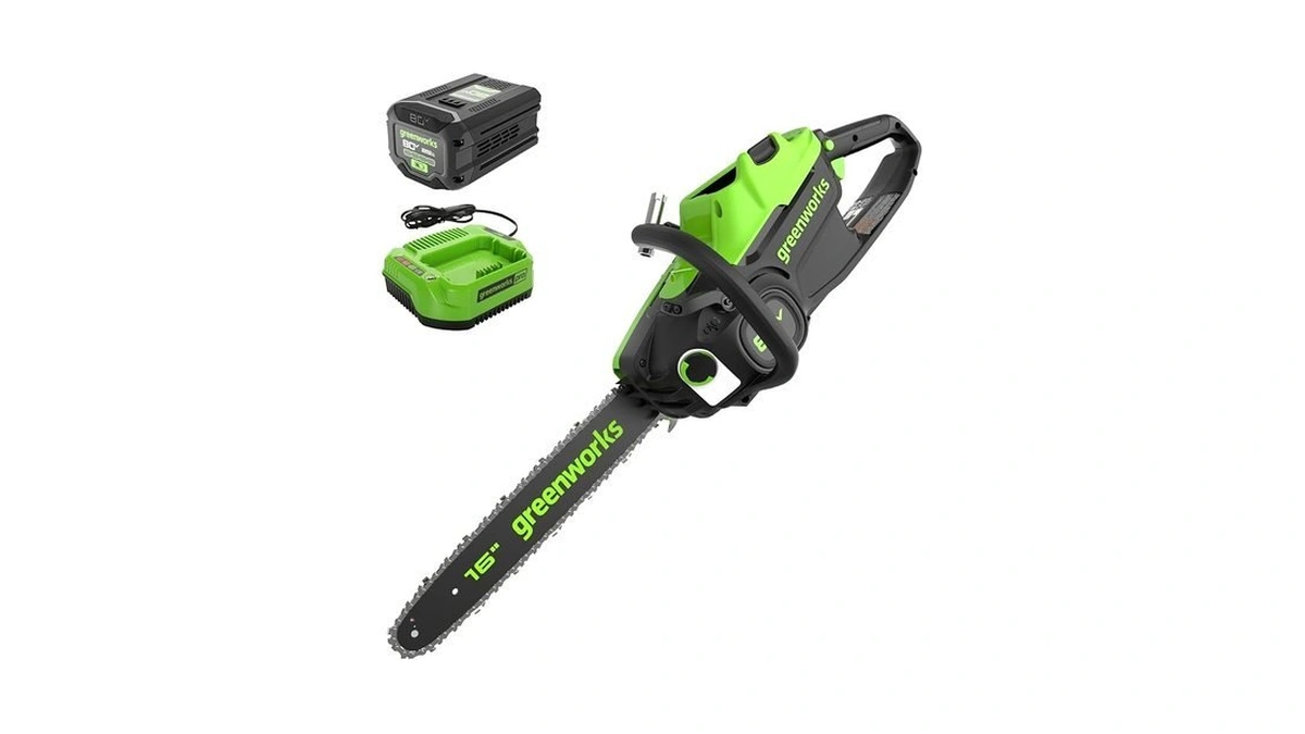 Greenworks 80v 16" Brushless Cordless Chainsaw (great For Tree Felling,