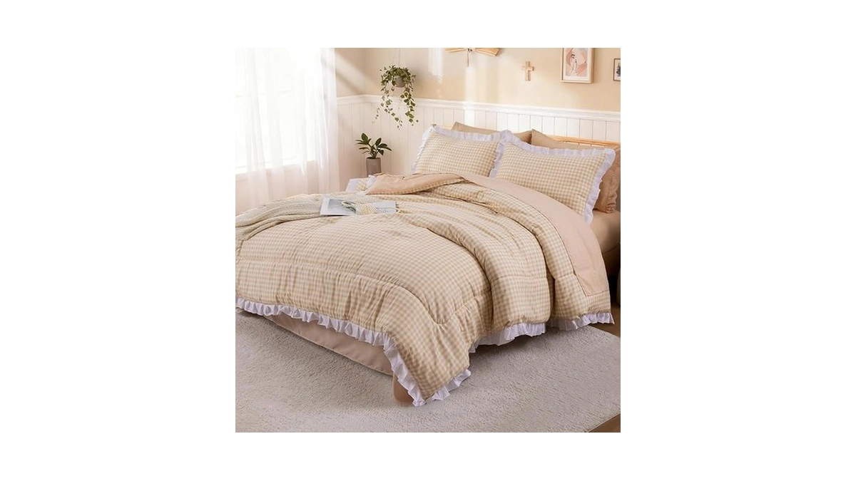 A Nice Night Comforter Set Full, 5 Pieces Lightweight Soft