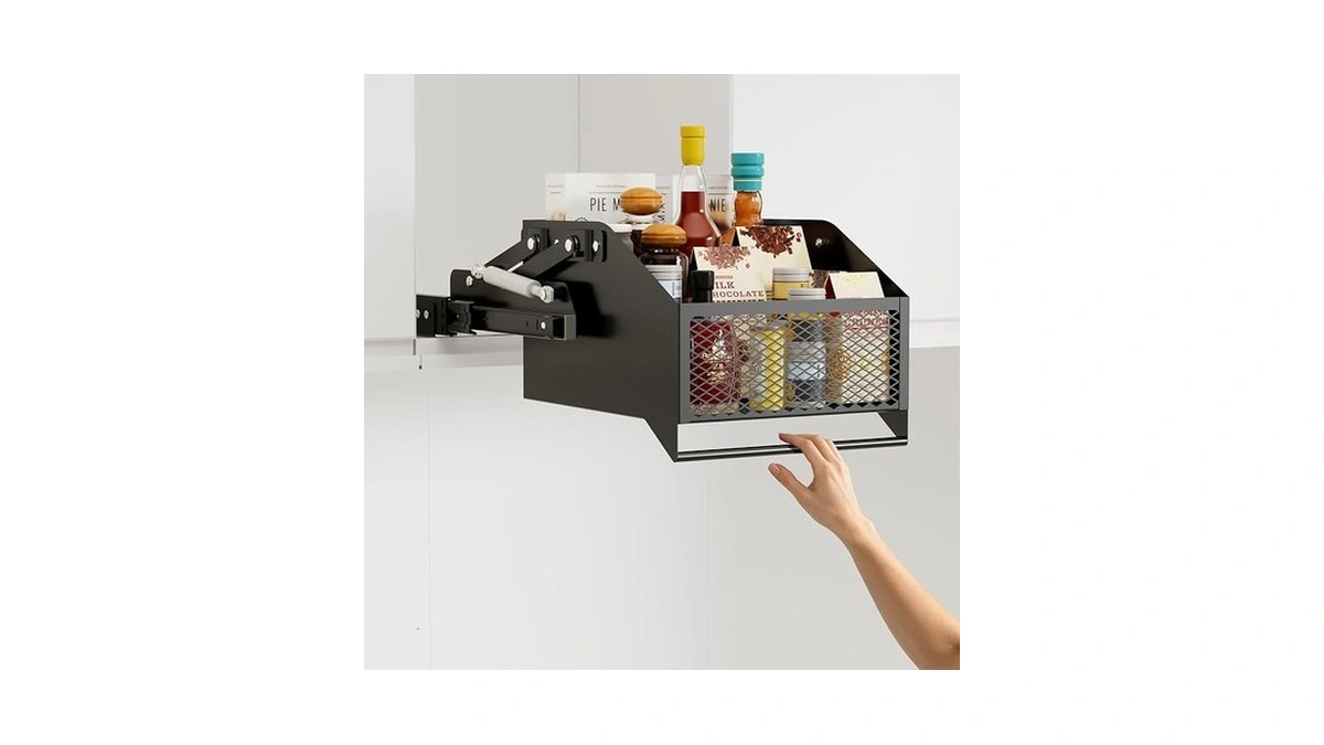 House Again Pull-down Cabinet Organizer For High/deep Cabinets, Drop Down