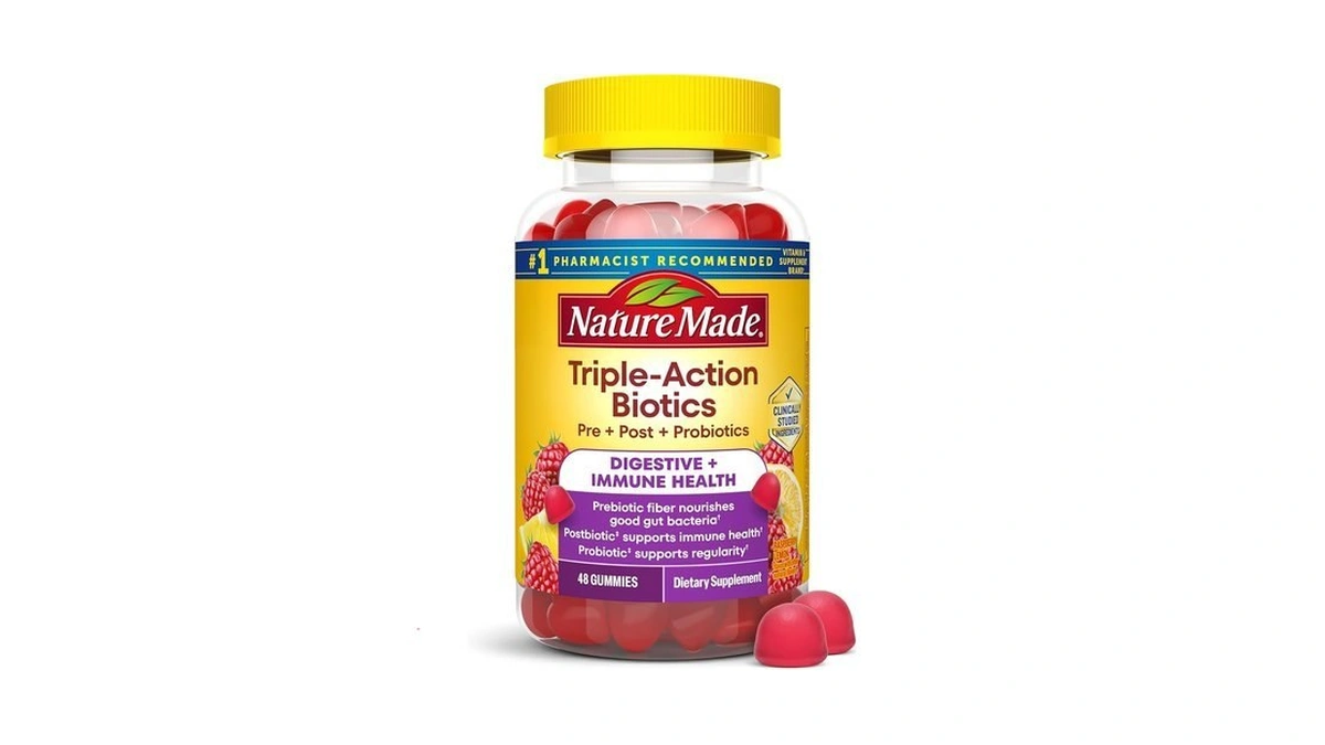 Nature Made Triple-action Biotics, Gut And Immune Health Support, Digestive