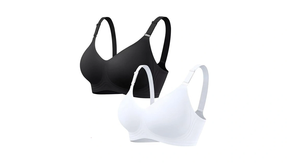 Vertvie Womens Wireless Jelly Bras No Underwire Push Up Seamless