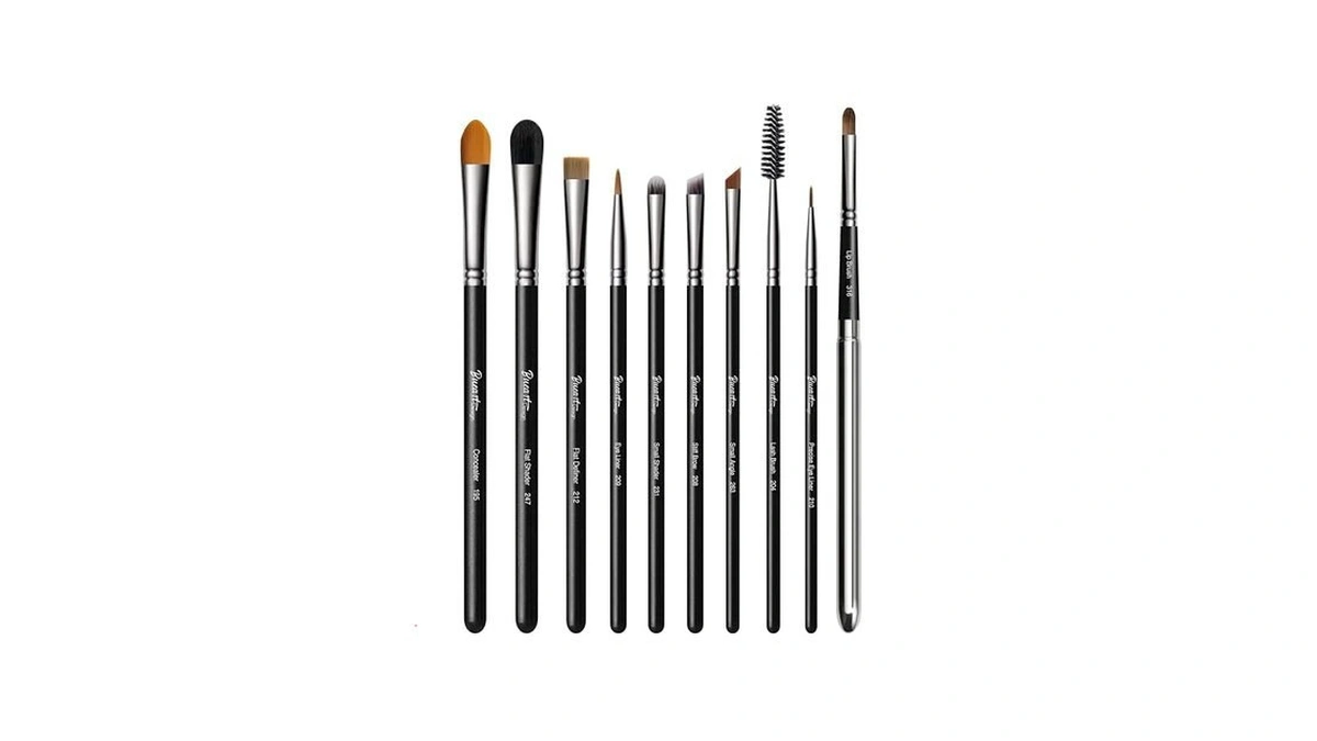 Bueart Design Essential Pro Grade Eye Makeup Brushes Set,professional 10pcs