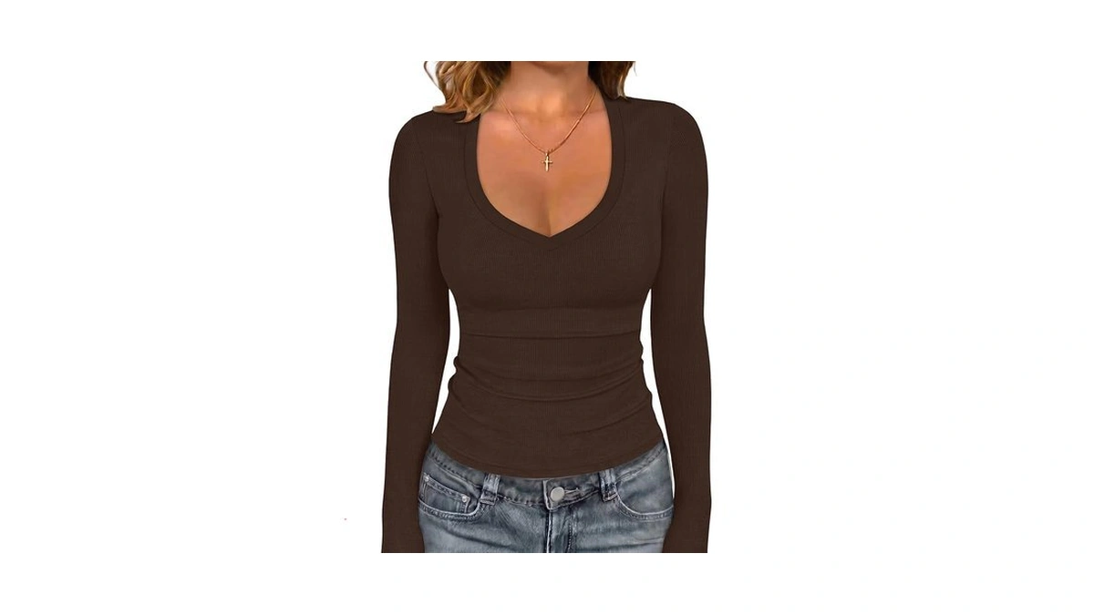 Sampeel Long Sleeve Shirts For Women 2026 Fall Fashion V