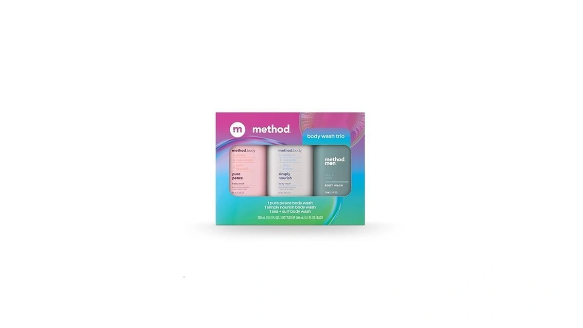 Method Body Wash Gift Set, Pure Peace, Simply Nourish And