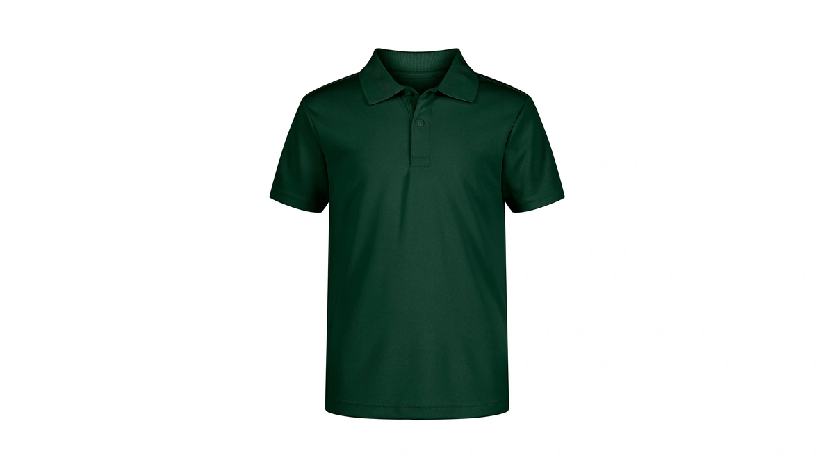 Nautica Boys' School Uniform Short Sleeve Polo Shirt, Button Closure,