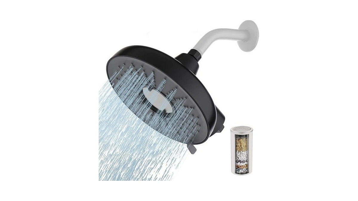 Filtered Shower Head, 8 Inch High Pressure Rainfall Showerhead And