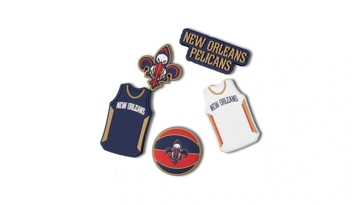Crocs Unisex's Jibbitz Shoe Charms, Nba Basketball Teams Sports Collection