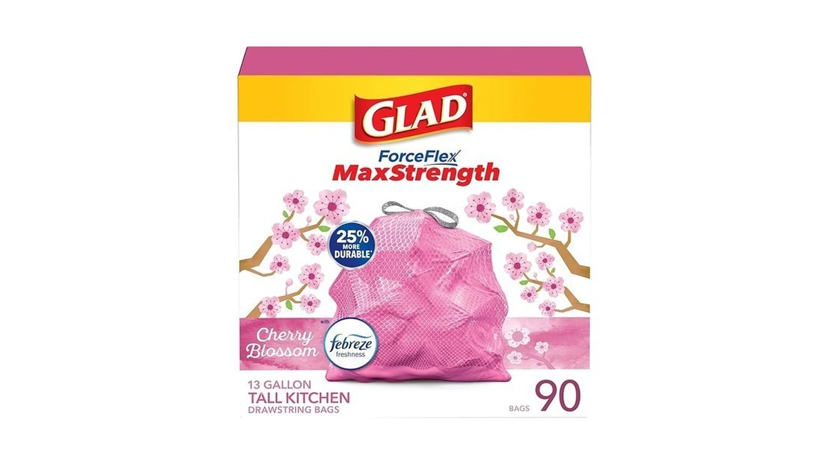 Glad Forceflex Maxstrength Tall Kitchen Trash Bags, Rip And Tear