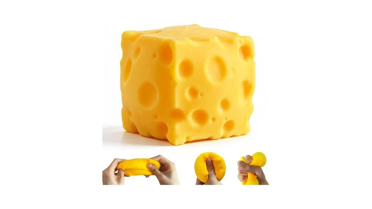 Cheese Squishies Toy,squishies Cheese Slow Rising Squeeze Block, Stress Balls