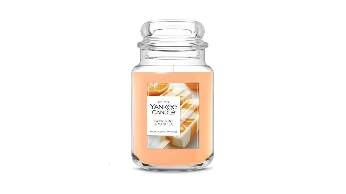 Yankee Candle Tangerine & Vanilla Scented Candle, 22oz Large Jar