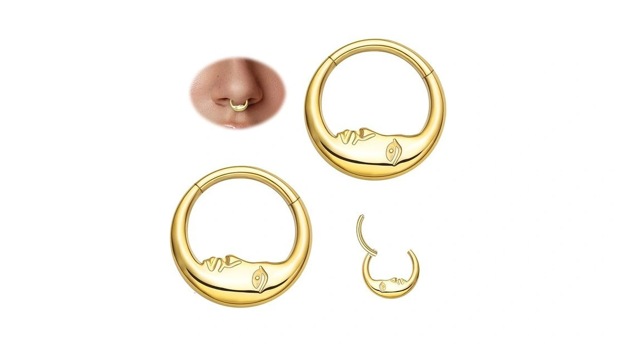 2pcs Nose Rings Hoops For Women-g23 Solid Titanium And 316l