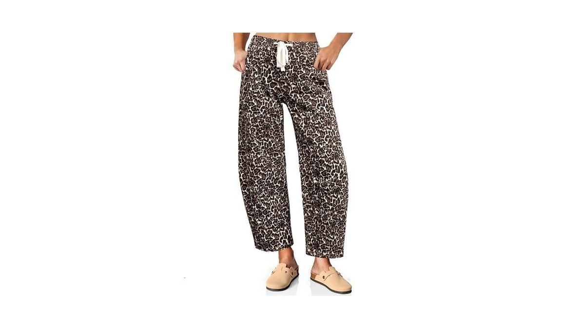 Vetinee Leopard Drawstring Jeans For Women Cowgirl Jeans Womens Cheetah