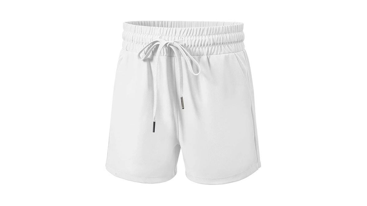 Documo Girls Athletic Shorts With Pockets, Quick Dry Running Shorts