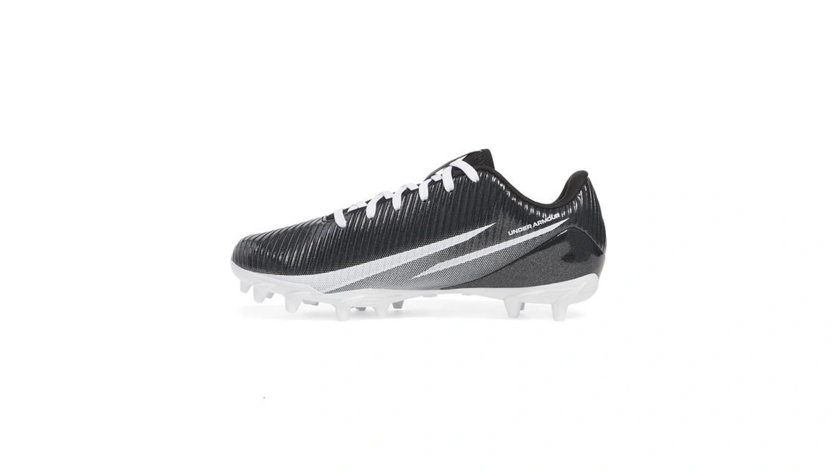 Under Armour Boys' Blur Select Jr Football Cleats, (002) Black/white/white,