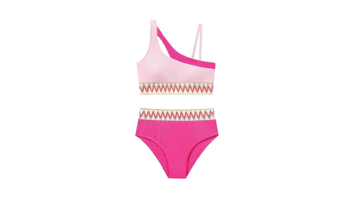 Weixinbuy Girls Swimsuit Two Piece Bathing Suit For Teens 12-14
