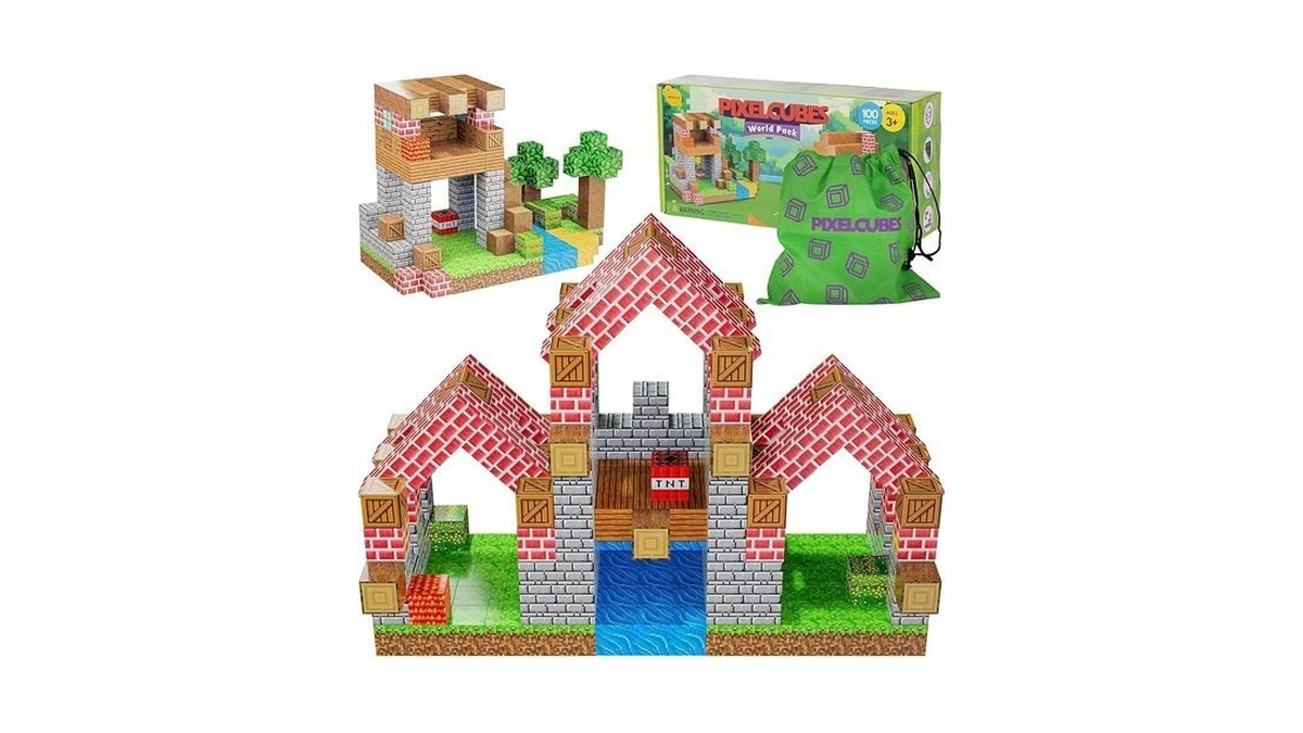 Brainspark 100pcs Magnetic Pixel Cubes Mini β 2cm World Pack