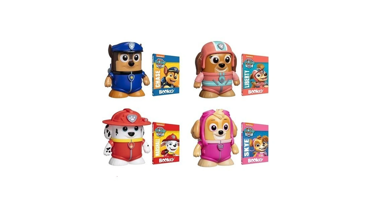 P.m.i. Paw Patrol 4-pack Collectible Action Figures With Hidden Storybooks