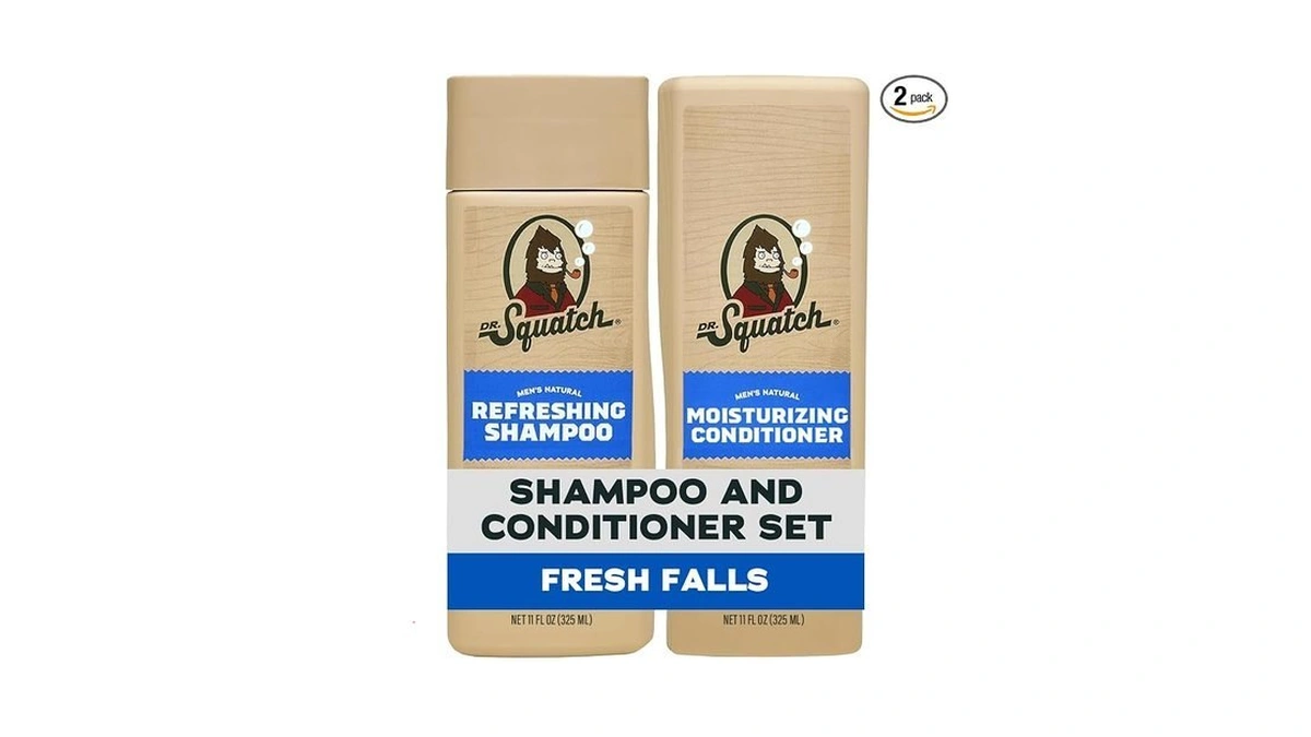 Dr. Squatch Men's Natural Shampoo And Conditioner Set β Sulfate