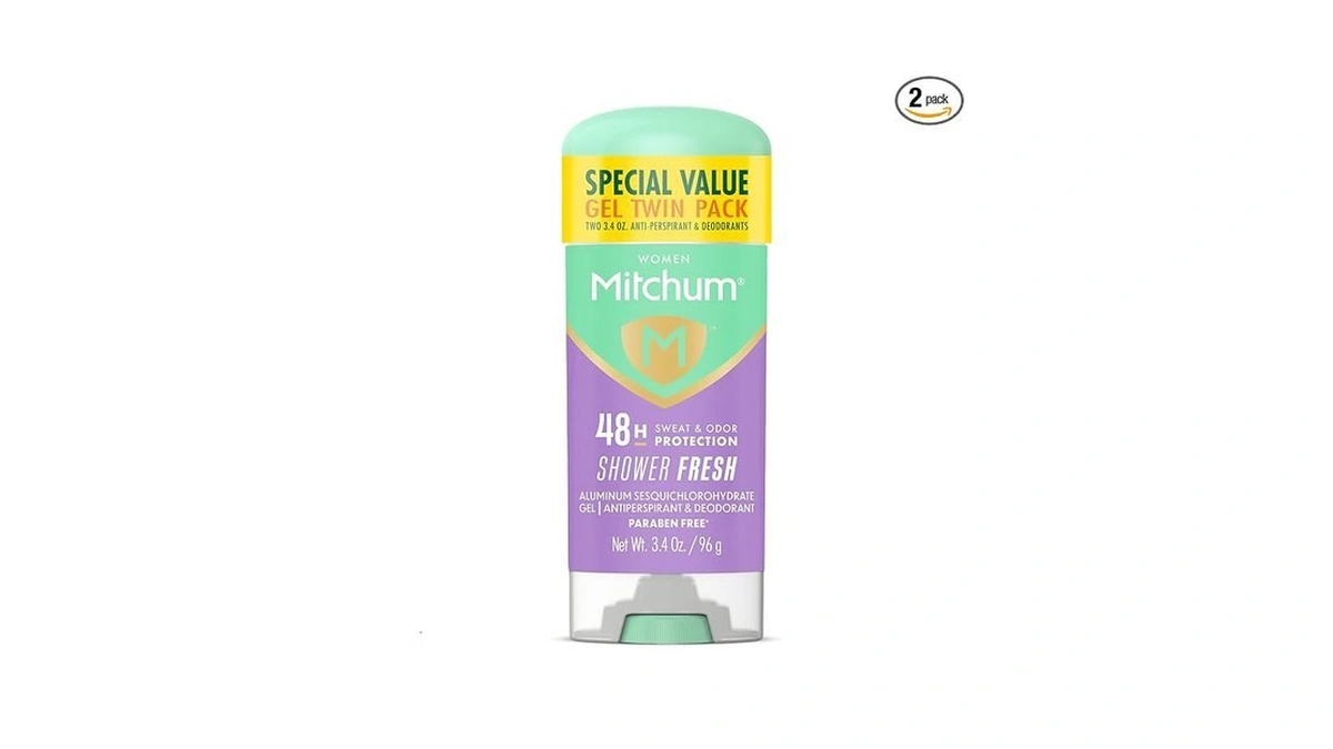 Mitchum Women’s Antiperspirant Deodorant Gel Stick, Shower Fresh Scent, 48hr