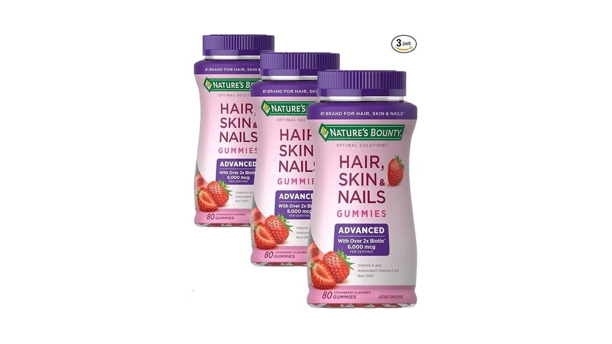 Nature's Bounty Optimal Solutions Advanced Hair, Skin, Nails, 2x Biotin,