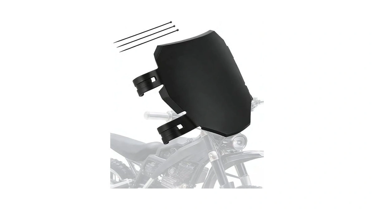 Black Front License Number Plate For Electric Dirt Bike, Universal