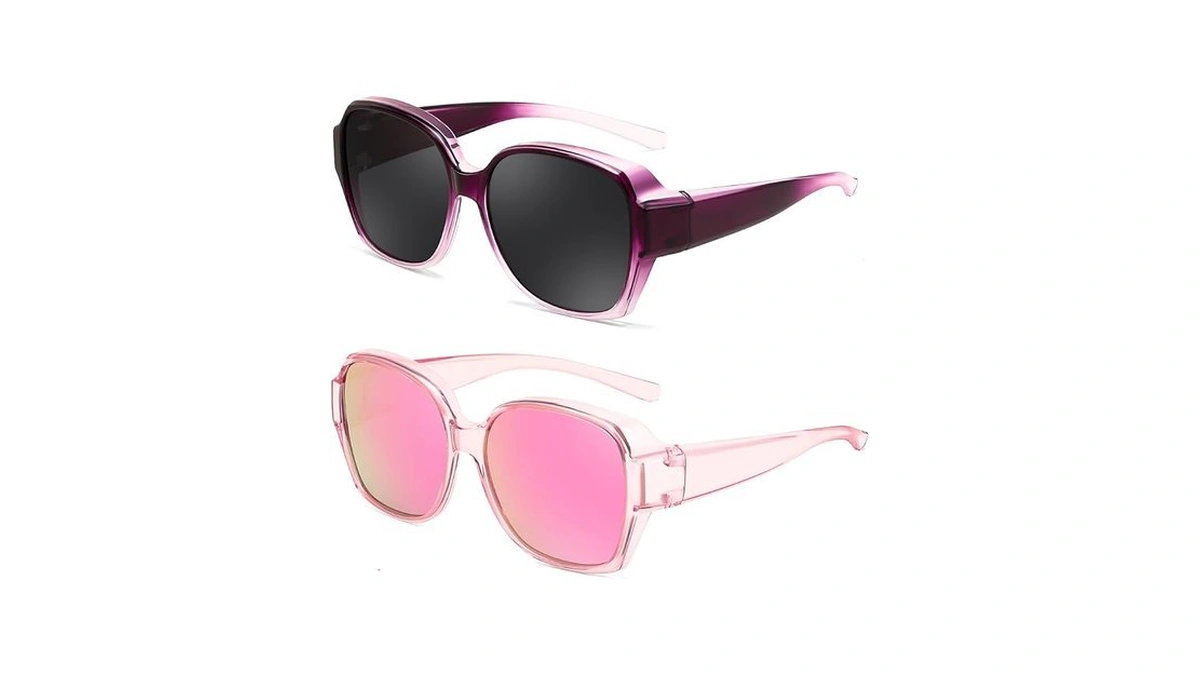 Feisedy Polarized Sunglasses Fit Over Glasses For Men Women, Oversized