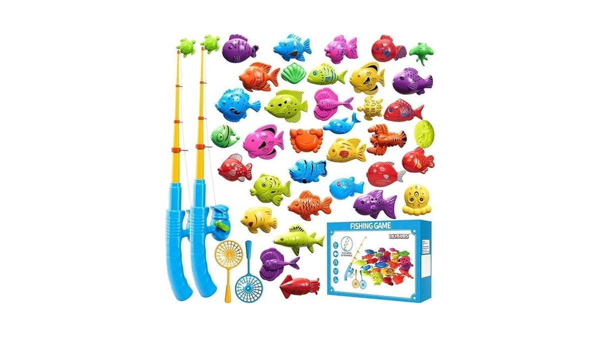 Magnetic Fishing Game Toys For Kids Toddlers 3-5 4-8, Water