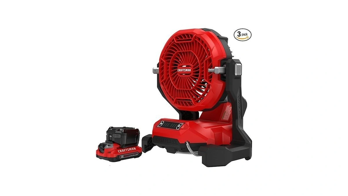 Craftsman V20 Cordless Personal Fan Kit, Misting Fan, Settings For