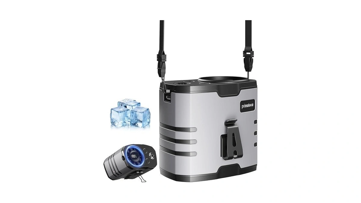 Primelove Portable Waist Fan 10000mah Rechargeable, Clip On Belt Fan