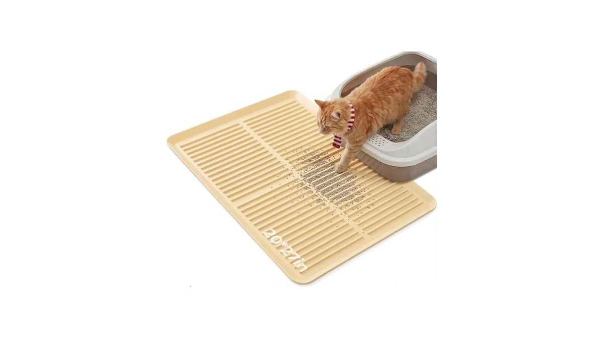 Ycozy Cat Litter Box Mat-rubber Cat Litter Mat Waterproof Silicone