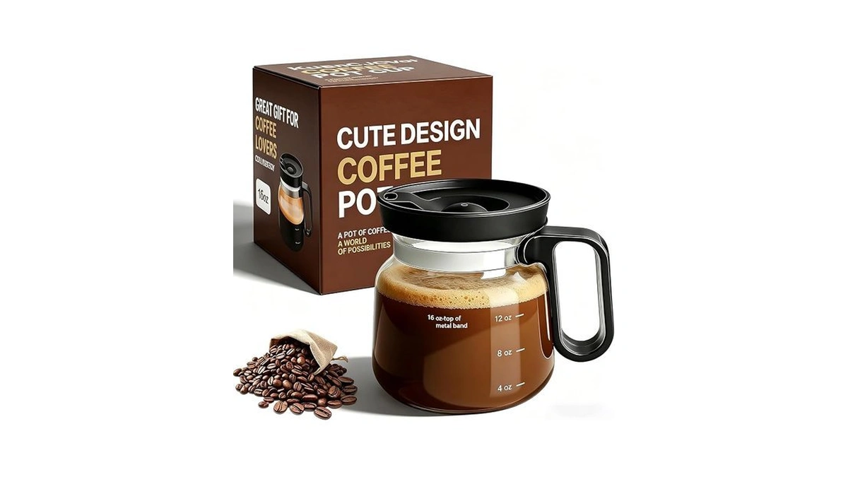Shelprojsu 16oz Coffee Pot Mug,glass Coffee Cups Mini Coffee Pot
