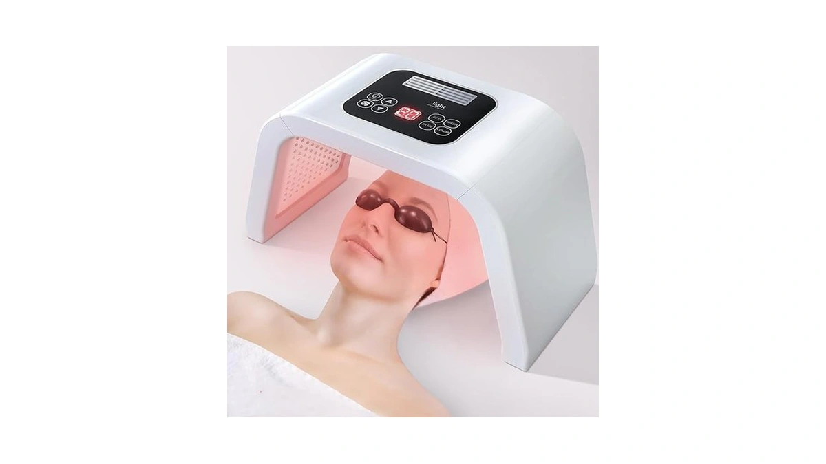 Fxtiaa Led-face-light-therapy, 7 In 1 Color Led Face Mask Facial