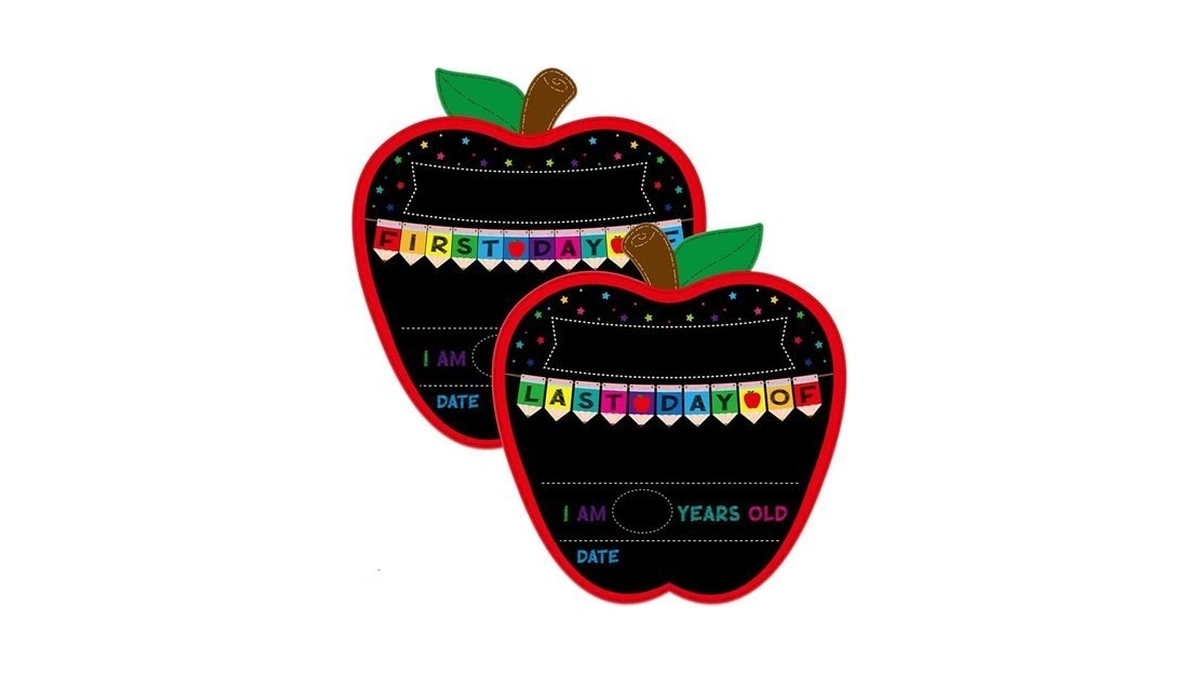 Waahome First Day Of School Chalkboard Sign - 11.8''x12.5'' First