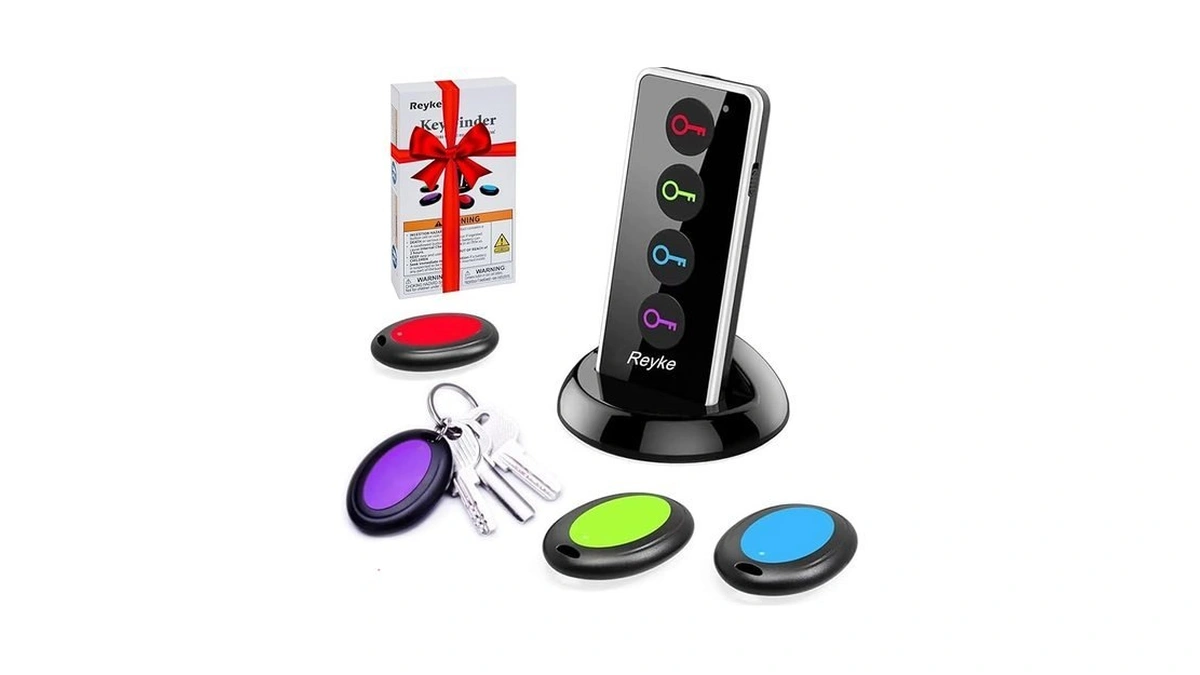 Reyke Key Finder, 80db+ Rf Item Locator Tags With 131ft.