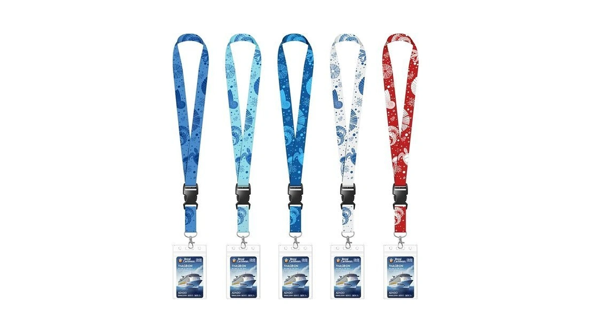 Luminiph 5 Pack Cruise Lanyard For Ship Cards, Cruise Ship