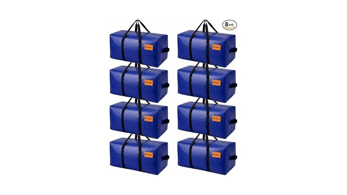 Krysty 8-pack Moving Bags And Large Storage Bags With Strong