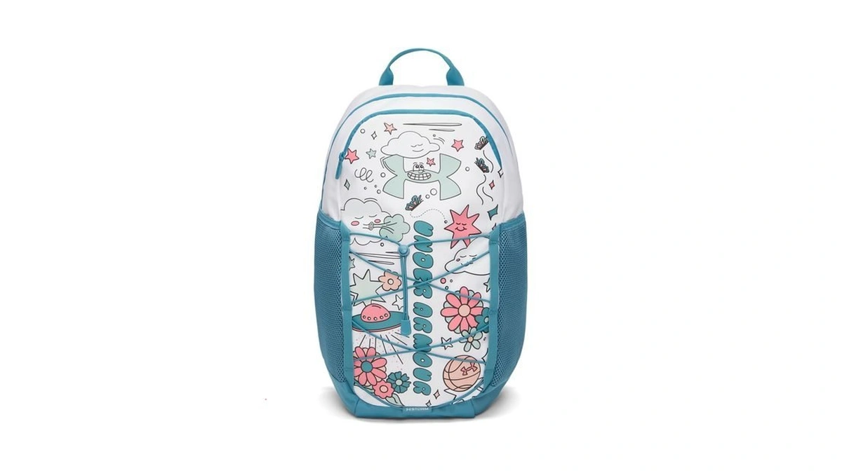 Under Armour Unisex Hustle Sport 6.0 Backpack, (101) White/boundless Blue/enamel