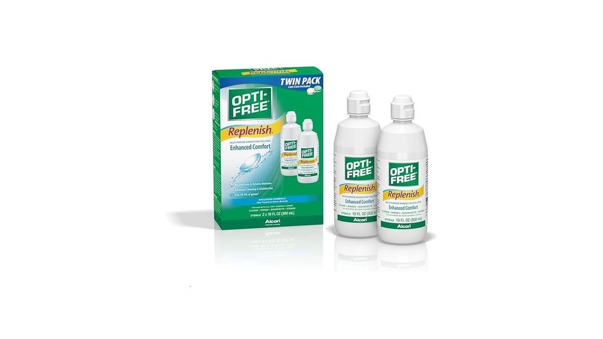 Opti Free Replenish, Multi Purpose Disinfecting Solution With Lens, 20