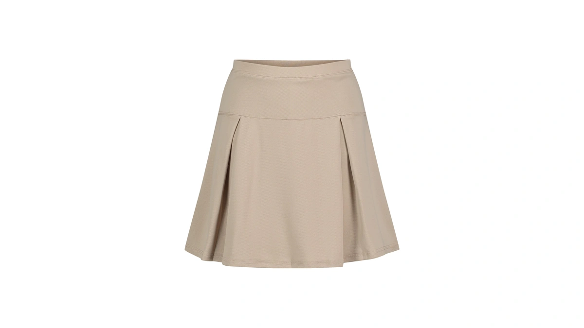 Izod Girls' School Uniform Pull-on Scooter Skirt With Undershorts, Knit