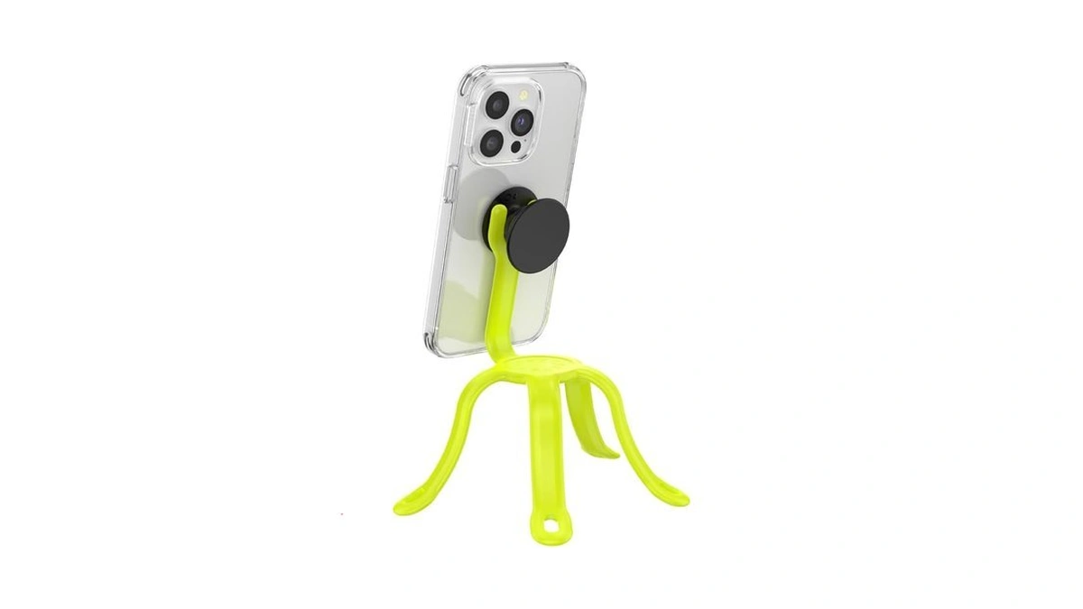 Popsockets Flexible Phone Mount & Stand, Neon Yellow - Chartreuly