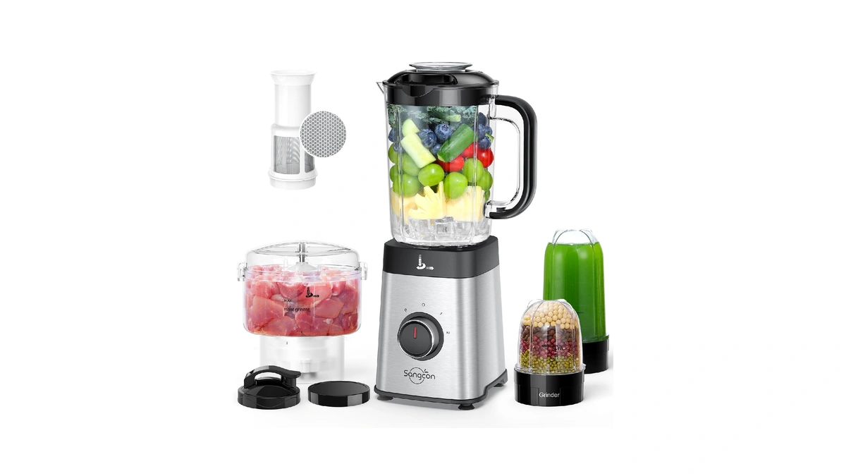 Sangcon Blenders And Food Processor Combo For Kitchen, 5 In