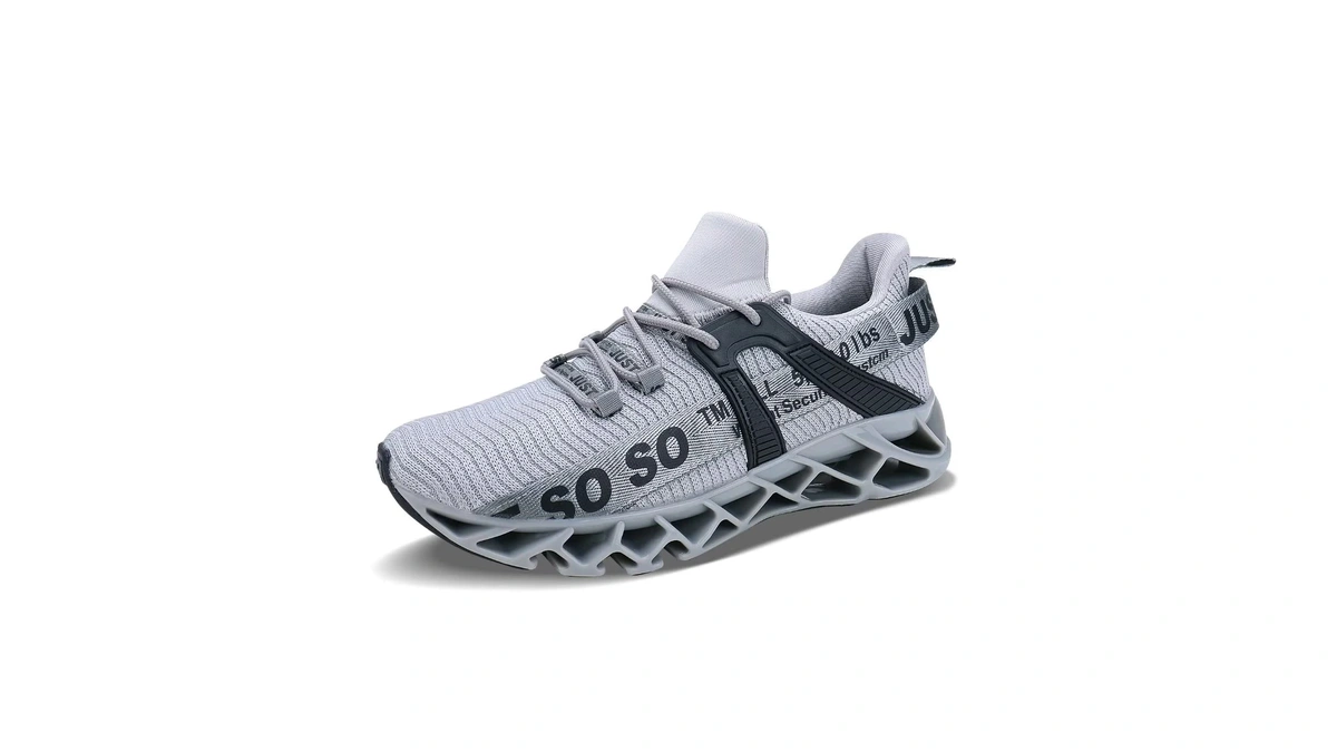 Umyogo Mens Road Running Shoes Mesh Breathable Sneakers Lightweight Fashion