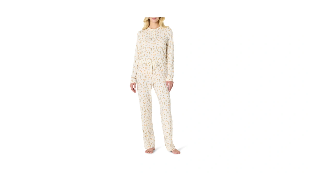 Amazon Essentials X Sofia Grainge Women's Long Sleeve Henley Pajama